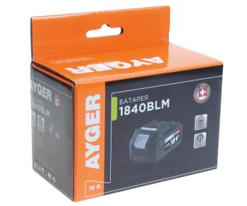 4 199 р. Аккумулятор для электроинструмента 18.0В 4.0Ач AYGER AYGER 1840blm  с доставкой в г. Керчь. Увеличить фотографию 3