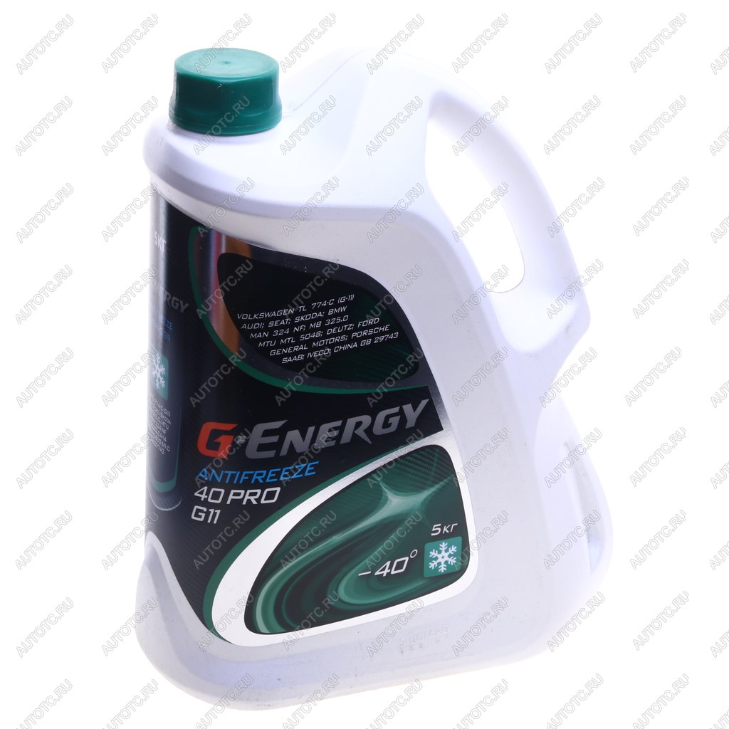 1 199 р. Антифриз зеленый -40C PRO 5кг G11 G-ENERGY GAZPROMNEFT 002422210300  с доставкой в г. Керчь