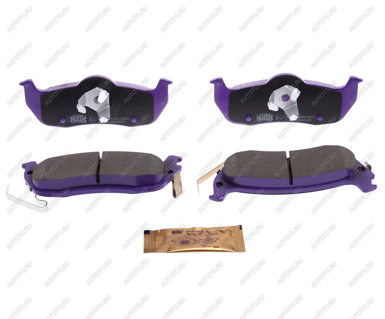 3 799 р. Колодки тормозные JEEP Grand Cherokee (05-) задние (4шт.) NIBK NIBK pn0429  с доставкой в г. Керчь