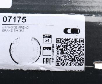 1 459 р. Колодки тормозные FORD Escort (98-) задние барабанные (4шт.) LPR LPR 07175  с доставкой в г. Керчь. Увеличить фотографию 6