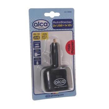 839 р. Разветвитель прикуривателя 2-х гнездовой + 1 USB 12V ALCA ALCA 510100  с доставкой в г. Керчь. Увеличить фотографию 2