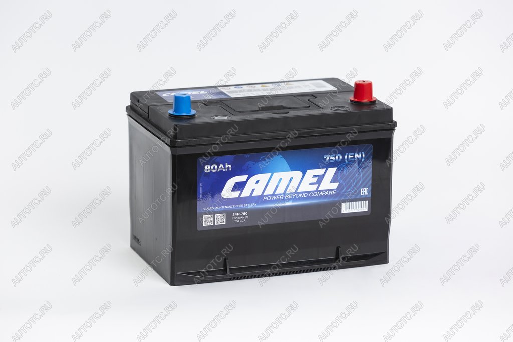 10 999 р. Аккумулятор CAMEL 80Ач обратная полярность CAMEL 6ст80(0) 34r-750  с доставкой в г. Керчь