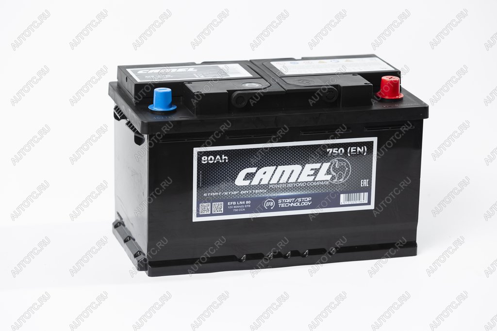 13 499 р. Аккумулятор CAMEL EFB 80Ач обратная полярность CAMEL 6ст80(0) l4 (efb ln4 80)  с доставкой в г. Керчь