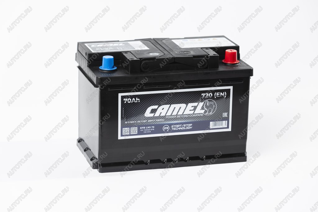 11 999 р. Аккумулятор CAMEL EFB 70Ач обратная полярность CAMEL 6ст70(0) l3 (efb ln3 70)  с доставкой в г. Керчь