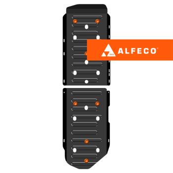 Защита топливного бака (2 части)(V-all 4WD)ALFECO  (сталь 2 мм)