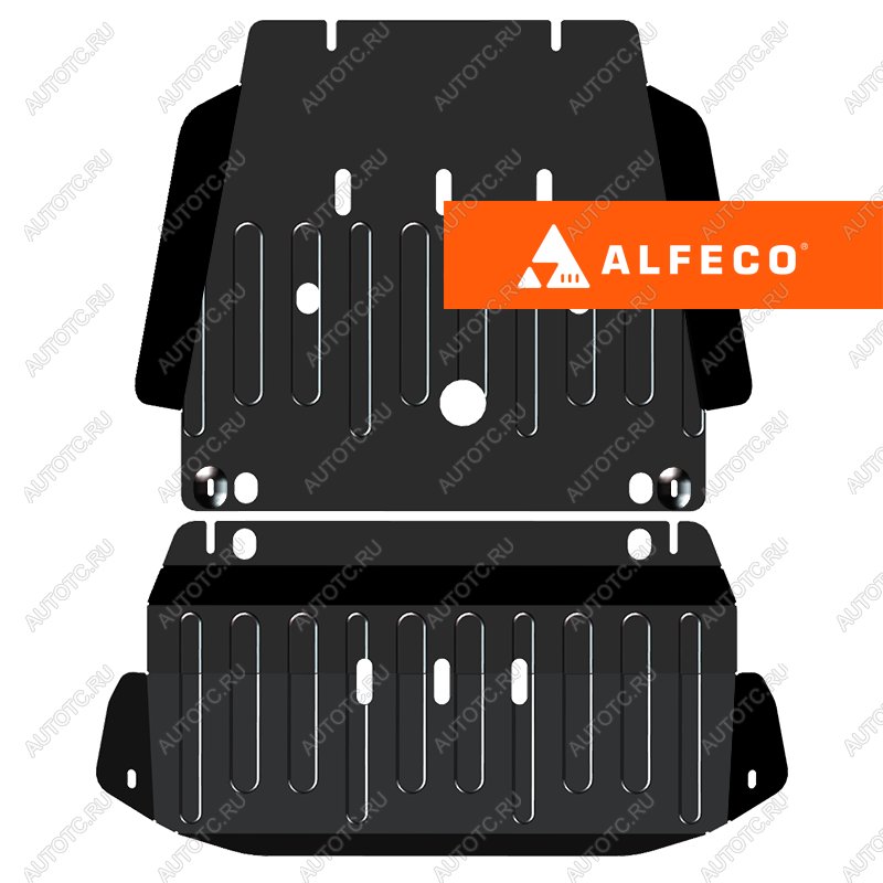 6 749 р. Защита КПП и РК (V-4,0 4WD)(2 части) ALFECO   (сталь 2 мм)  с доставкой в г. Керчь