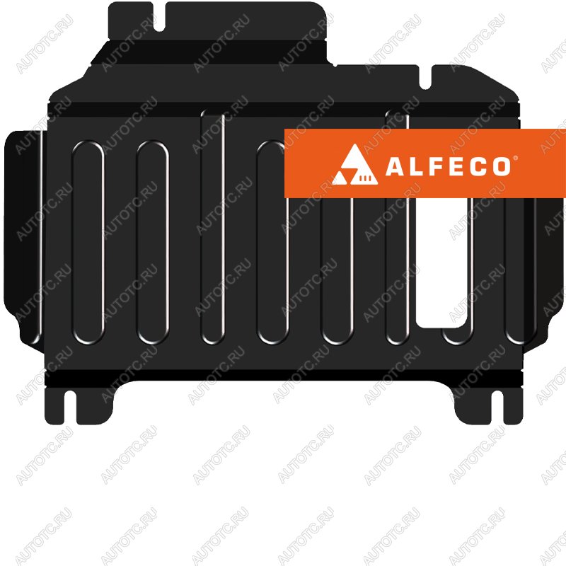 6 749 р. Защита редуктора переднего моста (V-3,0 EcoBoost V6 бензин) ALFECO   (алюминий 3 мм)  с доставкой в г. Керчь