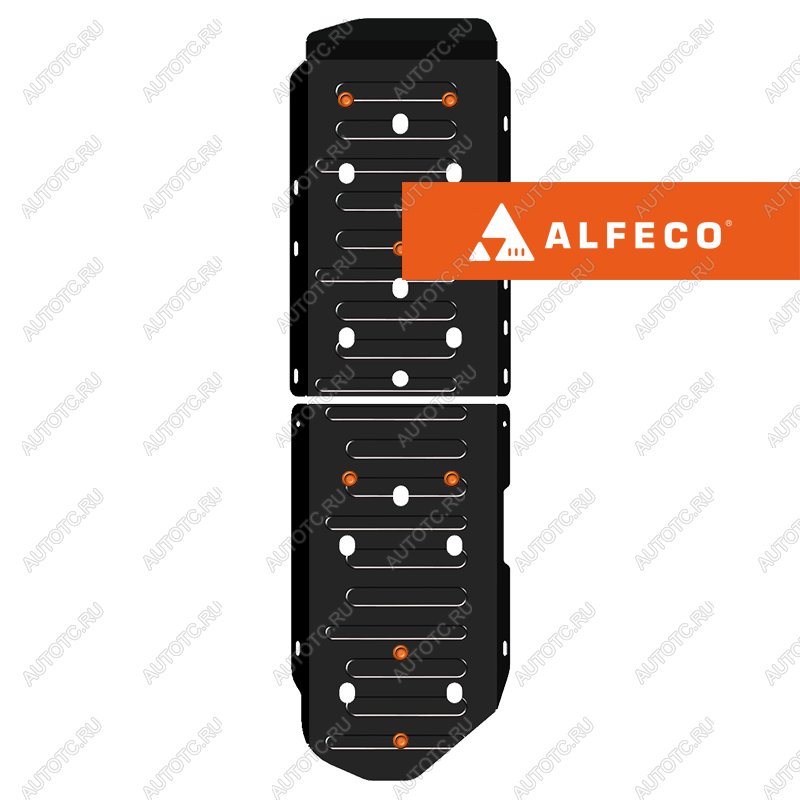15 249 р. Защита топливного бака (2 части)(V-all 4WD) ALFECO   (алюминий 4 мм)  с доставкой в г. Керчь