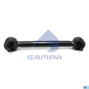 Штанга реактивная SCANIA обжимная с двухопорным РМШ L=522мм d=19мм SAMPA