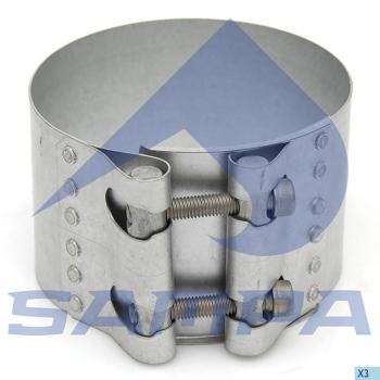 Хомут глушителя SCANIA (d=114.3) SAMPA
