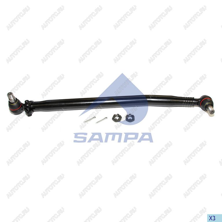 4 799 р. Тяга рулевая DAF продольная L=867 SAMPA  с доставкой в г. Керчь