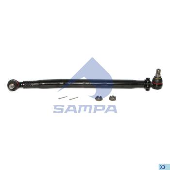 Тяга рулевая RENAULT продольная L=775 SAMPA