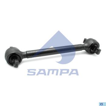 Штанга реактивная MERCEDES Actros,Axor обжимная с двухопорным РМШ (L=565мм d=21мм) SAMPA