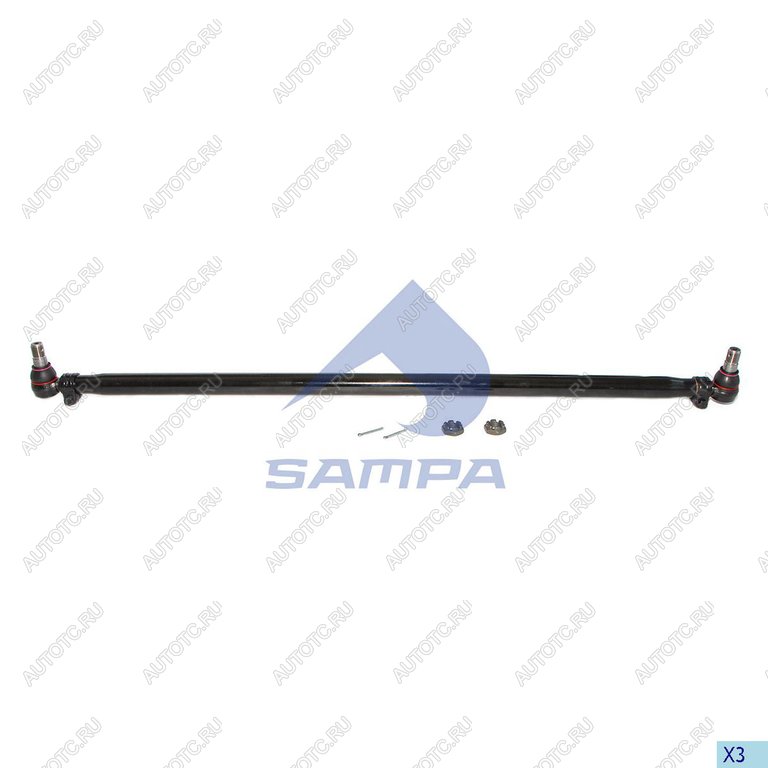 6 449 р. Тяга рулевая MERCEDES поперечная L=1532мм SAMPA  с доставкой в г. Керчь