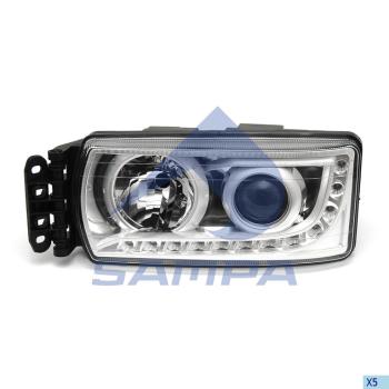 Фара IVECO Stralis левая (дневные ходовые огни) SAMPA