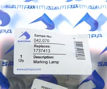 899 р. Фонарь габаритный SCANIA 4 series желтый светодиодный (патрон овальный) SAMPA  с доставкой в г. Керчь. Увеличить фотографию 3