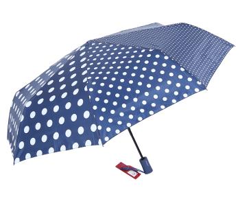 Зонт женский 3 сложения купол-эпонж проявлялка R-58см RAINDROPS