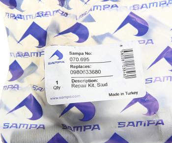 469 р. Шпилька колеса BPW в сборе (M22x1.5x9762) (гайка) SAMPA  с доставкой в г. Керчь. Увеличить фотографию 3