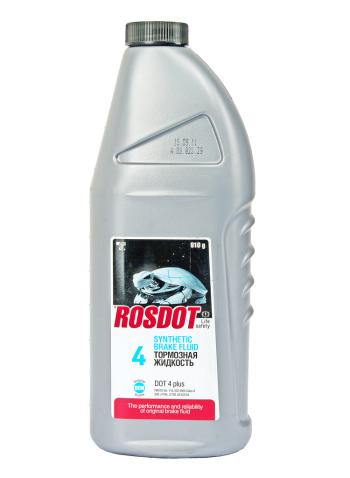 Жидкость тормозная DOT-4 910г ROSDOT