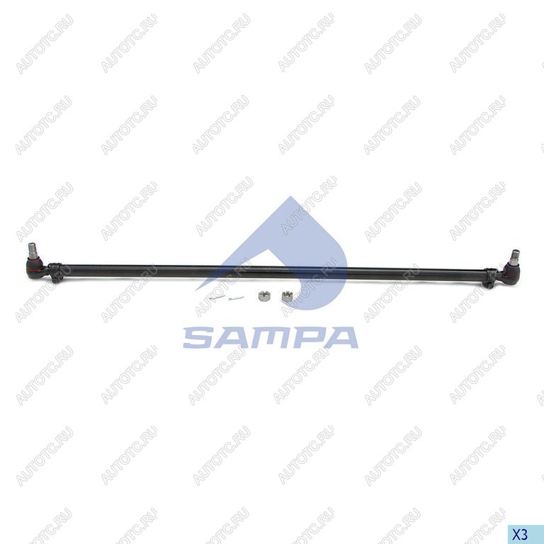 8 199 р. Тяга рулевая VOLVO FH9,12,16 поперечная L=1669мм SAMPA  с доставкой в г. Керчь