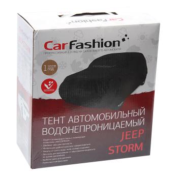 4 299 р. Тент на автомобиль (L) 485х195х185см черный Jeep-L CARFASHION  с доставкой в г. Керчь. Увеличить фотографию 2