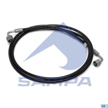 Шланг VOLVO FH12 подъема кабины L=1800мм SAMPA