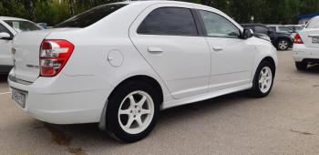 3 499 р. Пластиковые накладки порогов Фанат Тюнинг  Chevrolet Cobalt (2011-2023) седан дорестайлинг, седан 1-ый рестайлинг, седан 2-ой рестайлинг (неокрашенные (глянец под окраску))  с доставкой в г. Керчь. Увеличить фотографию 3