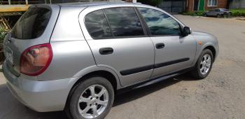 3 499 р. Пластиковые накладки порогов Фанат Тюнинг  Nissan Almera  N16 (2002-2006) хэтчбэк 5 дв. рестайлинг (неокрашенные (глянец под окраску))  с доставкой в г. Керчь. Увеличить фотографию 2