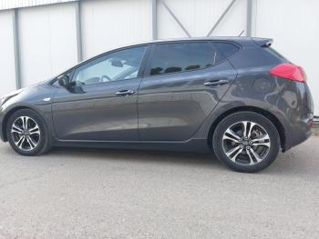 3 289 р. Пластиковые накладки порогов Фанат Тюнинг  KIA Ceed  2 JD (2012-2018) дорестайлинг универсал, дорестайлинг, хэтчбэк, рестайлинг универсал, рестайлинг, хэтчбэк (неокрашенные (глянец под окраску))  с доставкой в г. Керчь. Увеличить фотографию 5