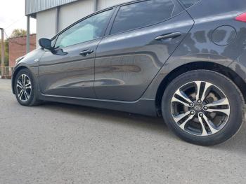 3 289 р. Пластиковые накладки порогов Фанат Тюнинг  KIA Ceed  2 JD (2012-2018) дорестайлинг универсал, дорестайлинг, хэтчбэк, рестайлинг универсал, рестайлинг, хэтчбэк (неокрашенные (глянец под окраску))  с доставкой в г. Керчь. Увеличить фотографию 6