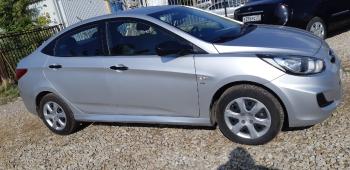 3 499 р. Пластиковые накладки порогов Фанат Тюнинг  Hyundai Solaris  RBr (2010-2017) седан дорестайлинг, хэтчбэк дорестайлинг, седан рестайлинг, хэтчбэк рестайлинг (неокрашенные (глянец под окраску))  с доставкой в г. Керчь. Увеличить фотографию 4