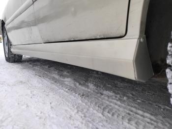 3 499 р. Пластиковые накладки порогов Фанат Тюнинг  KIA Rio  1 DC (2000-2005) дорестайлинг седан, рестайлинг седан (неокрашенные (глянец под окраску))  с доставкой в г. Керчь. Увеличить фотографию 5