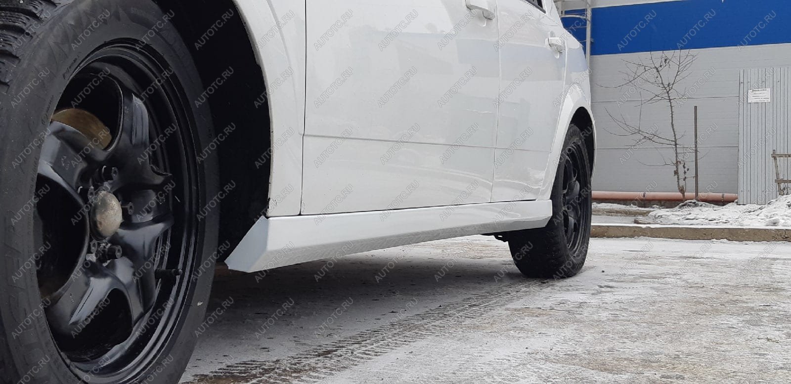 3 499 р. Пластиковые накладки порогов Фанат Тюнинг  Opel Astra  H (2004-2015) хэтчбек 5дв дорестайлинг, хэтчбек 5дв рестайлинг (неокрашенные (глянец под окраску))  с доставкой в г. Керчь