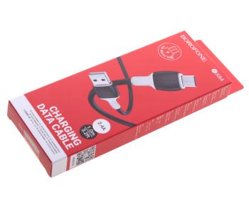 75 р. Кабель micro USB 1м черный BOROFONE  с доставкой в г. Керчь. Увеличить фотографию 2