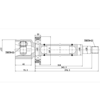ШРУС внутренний FORD C-Max (07-10),Focus (04-12) правый ZIKMAR