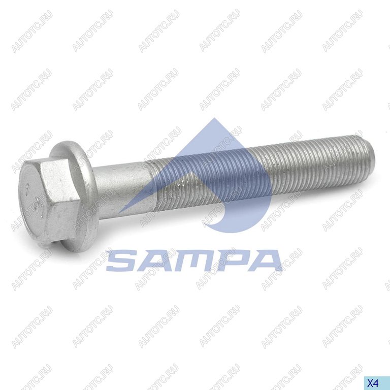 299 р. Болт MAN крепления опоры кабины (М16x100x1.5мм) SAMPA  с доставкой в г. Керчь