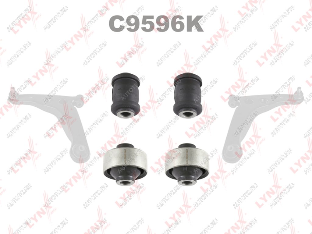2 869 р. Сайлентблок MITSUBISHI Lancer (00-13) рычага переднего (комплект C8481,C8482) LYNX  с доставкой в г. Керчь