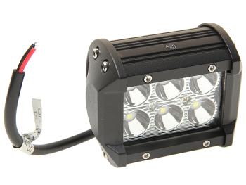 Балка светодиодная 1224V 18W (6 светодиодов) 100х85х65мм (дальний свет) двухрядная SAMRAI