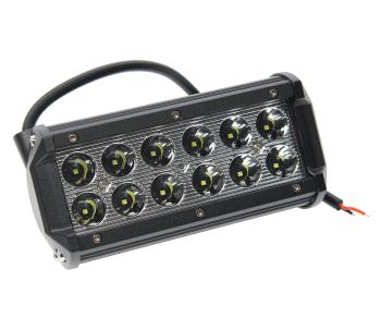 Балка светодиодная 1224V 36W (12 светодиодов) 170х85х65мм (дальний свет) двухрядная SAMRAI