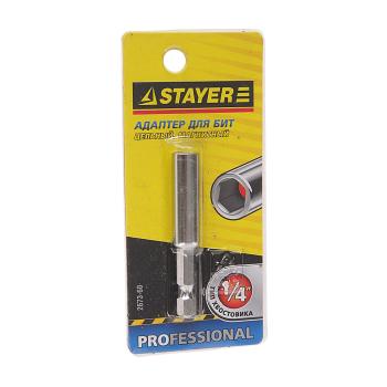 Адаптер для бит 14" 60мм цельный магнитный STAYER