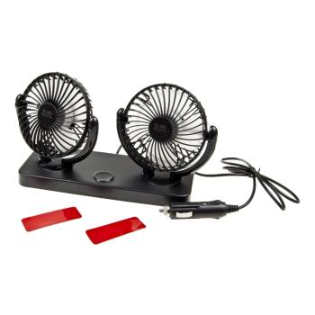 Вентилятор в салон 12V 10.6см двойной на панель приборов 3 скорости 3R