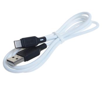 Кабель USB Type C 3A 1м белый HOCO