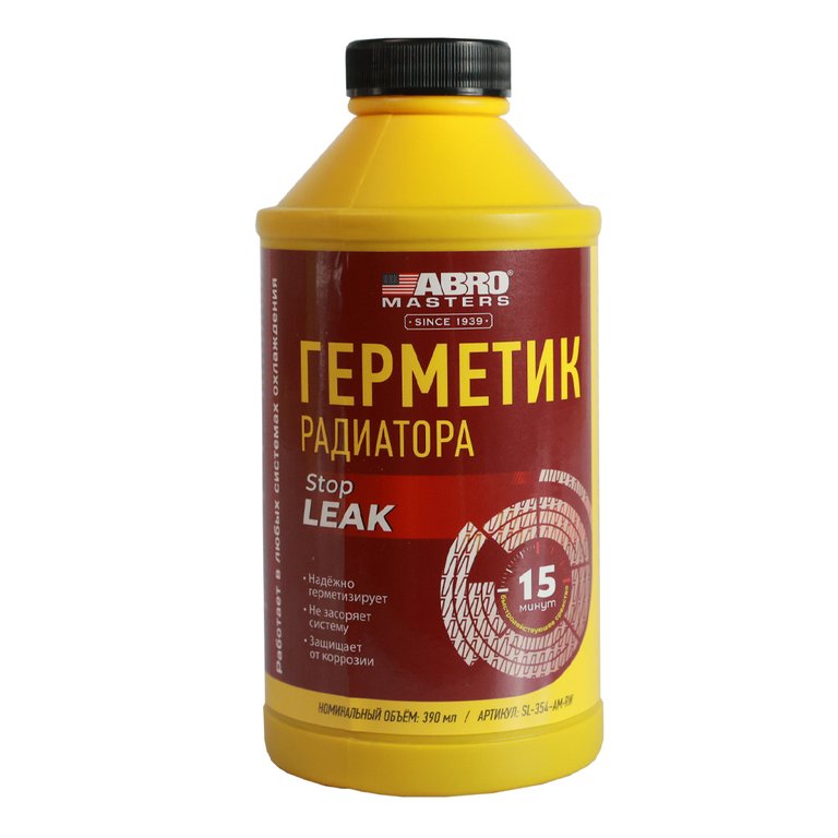 639 р. Герметик радиатора 354мл Stop Leak ABRO  с доставкой в г. Керчь