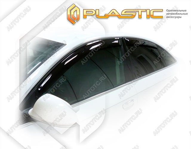1 899 р. Дефлектора окон CA-Plastic  Audi A6  C6 (2004-2010) дорестайлинг, седан, рестайлинг, седан (Classic полупрозрачный)  с доставкой в г. Керчь