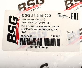 3 989 р. Рычаг подвески FIAT Doblo (01-) передней правый BSG  с доставкой в г. Керчь. Увеличить фотографию 3