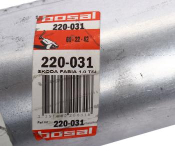 8 749 р. Глушитель VW Polo (14-) средняя часть BOSAL  с доставкой в г. Керчь. Увеличить фотографию 3