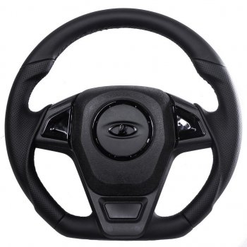 Рулевое колесо  autodemic Chevrolet Niva  2123 (2002-2020), Лада 2123 (Нива Шевроле) (2009-2020), Лада Калина ( 1118,  1117,  1119,  2192,  2194) (2004-2018), Лада Калина Cross  2194 (2014-2018), Лада Калина Спорт ( 1119,  2192) (2008-2018), Лада Приора ( 2170,  2171,  2172,  21728) (2007-2018) (анатомическое, в коже)