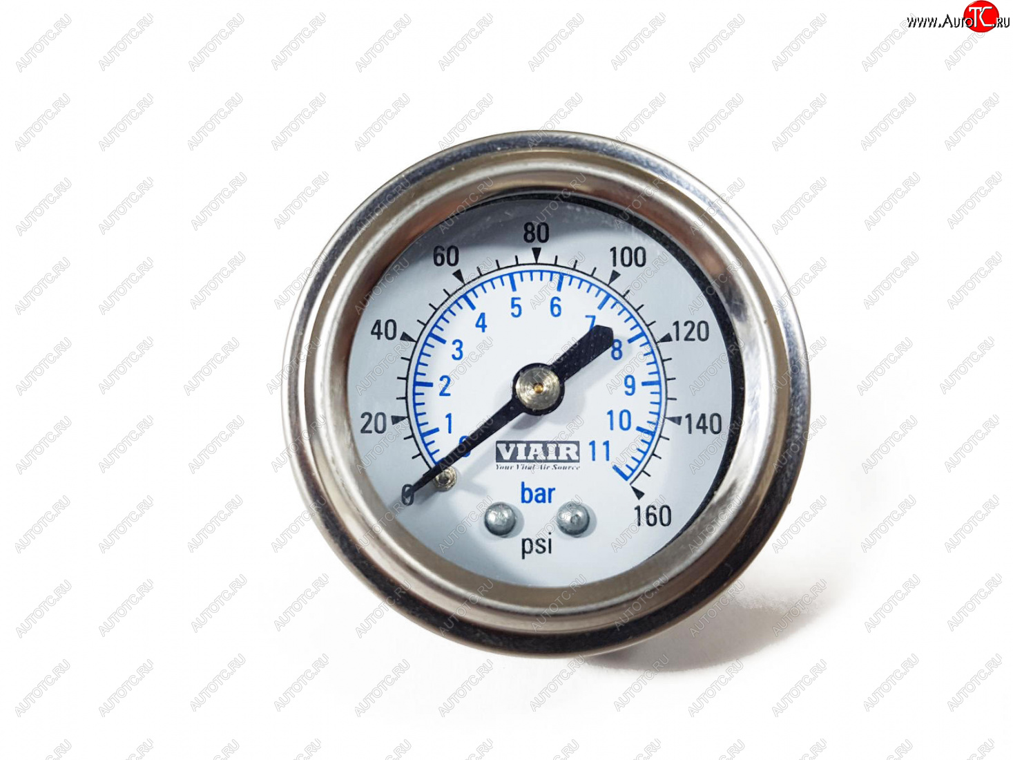 1 449 р. Манометр VIAIR 1.5 160 PSI, белый Viair 90084  с доставкой в г. Керчь