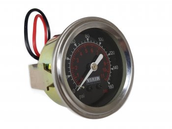 1 999 р. Манометр VIAIR 2 160 PSI, с подсветкой, черный Viair 90088  с доставкой в г. Керчь. Увеличить фотографию 2