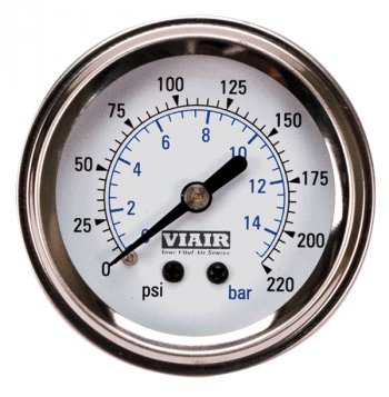 1 999 р. Манометр VIAIR 2 220 PSI, с подсветкой, белый Viair 90089  с доставкой в г. Керчь. Увеличить фотографию 1